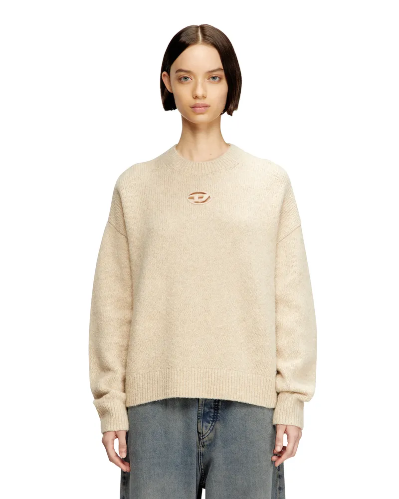 Diesel Pullover aus Woll- und Alpakamischung - Strickwaren - Damen - Beige Beige