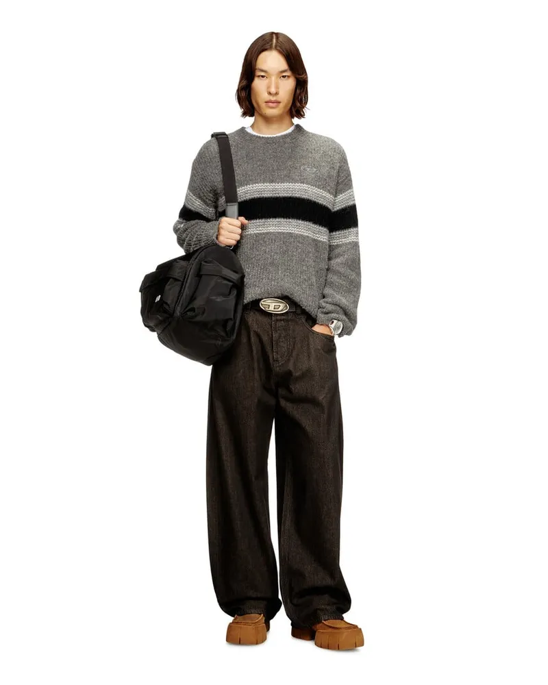 Diesel Gestreifter Pullover aus Alpakamischung - Strickwaren - Herren - Bunt Bunt