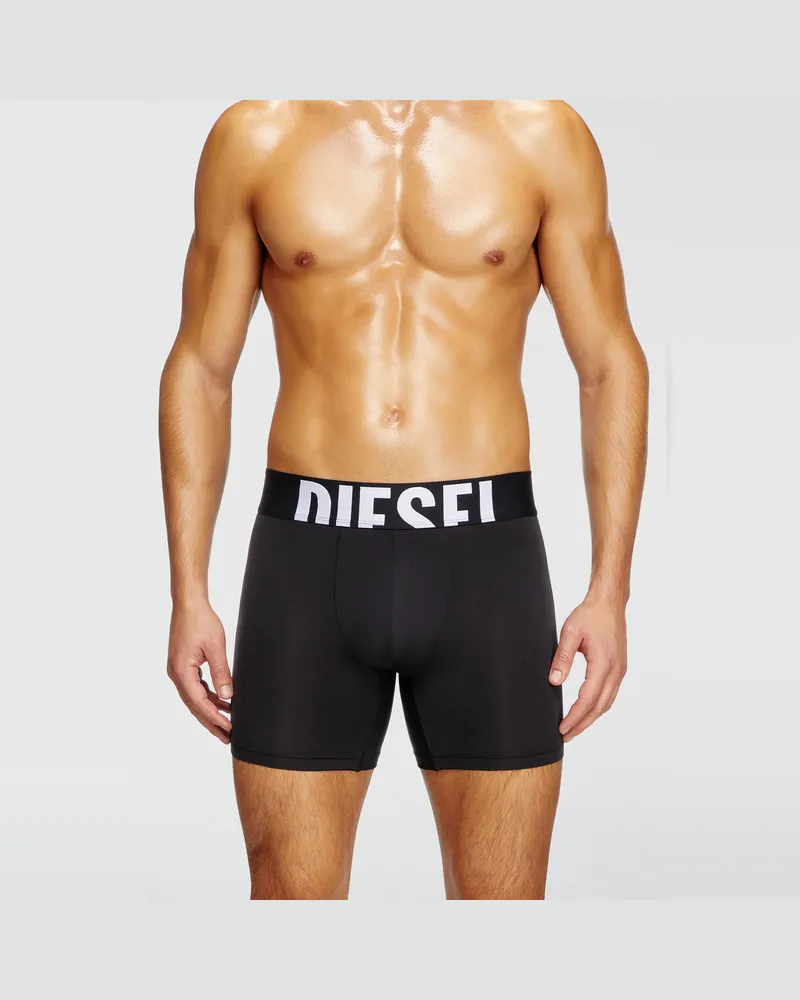 Diesel Retropants im Dreierpack aus Mikrofaser - Boxershorts - Herren - Schwarz Schwarz