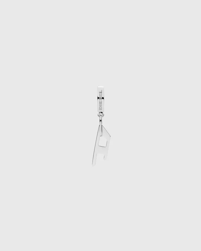 Diesel Edelstahlkreole - Ohrringe - Unisex - Silber Silber