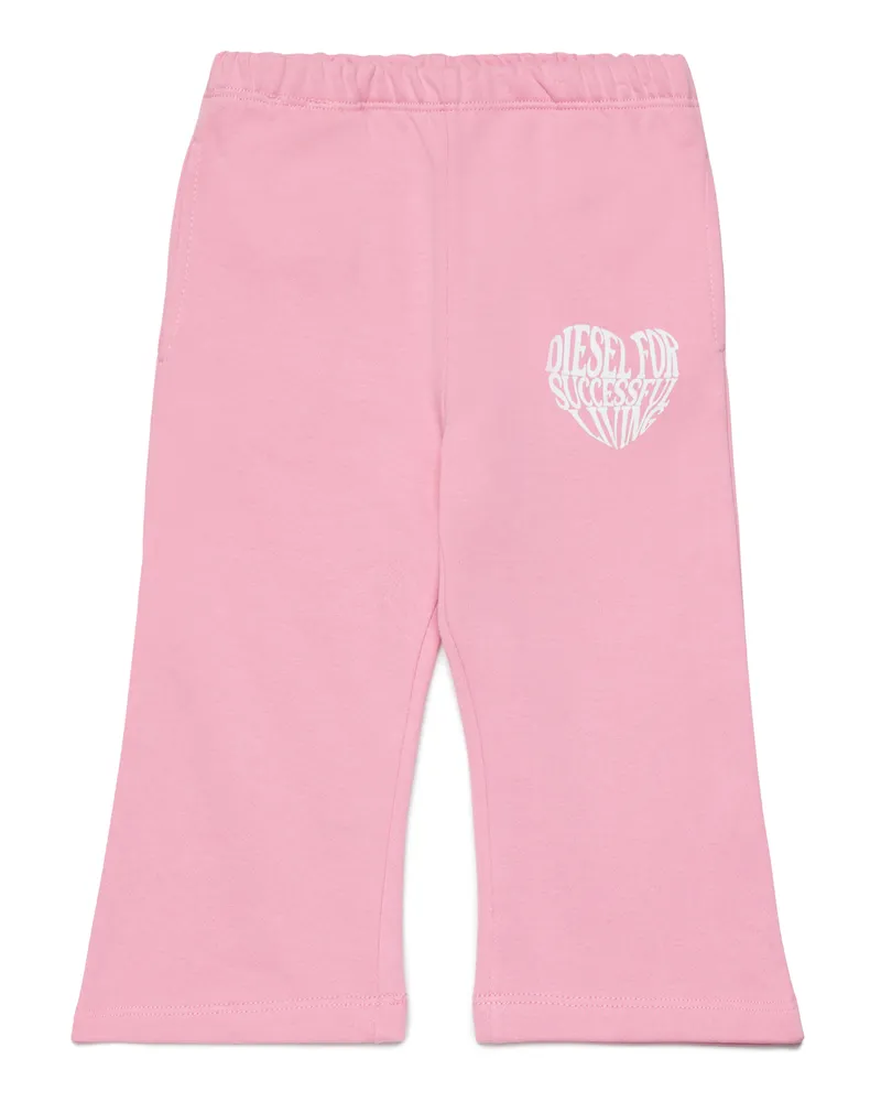 Diesel Ausgestellte Hose mit Herzmuster - Hosen - Damen - Rosa Rosa