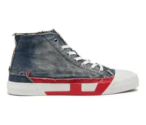 D-Verse-High-Top-Sneaker aus Denim mit D-Logo - Sneakers - Herren - Blau