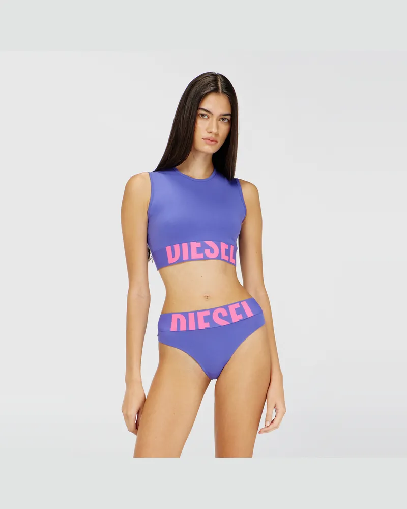 Diesel Verkürztes Tanktop mit Cut-off-Logo - Oberteile - Damen 