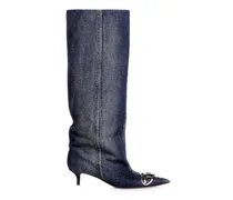 D-Venus-Slouchy kniehoher Stiefel in Denim - Stiefel - Damen - Blau