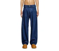 Relaxed Jeans Regular Waist 1997 D-Enim-M, Dunkelblau, Knopfverschluss