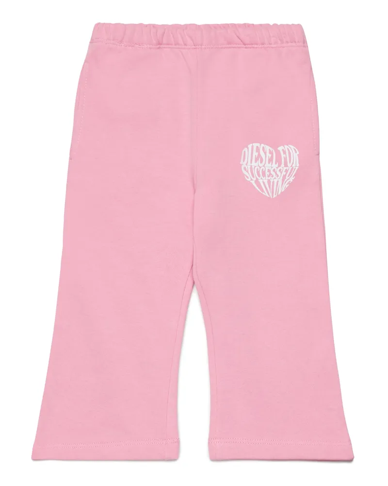 Diesel Ausgestellte Hose mit Herzmuster - Hosen - Damen - Rosa Rosa