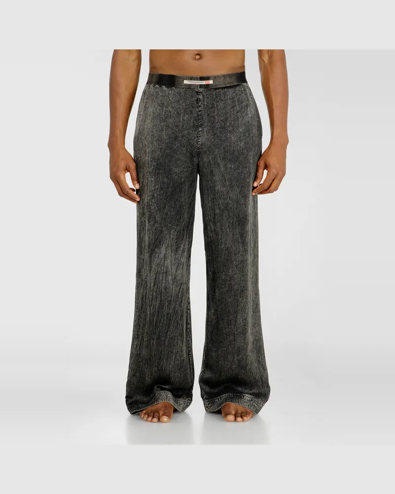 Diesel Viskosehose mit fließender Passform - Hosen - Herren - Grau Grau