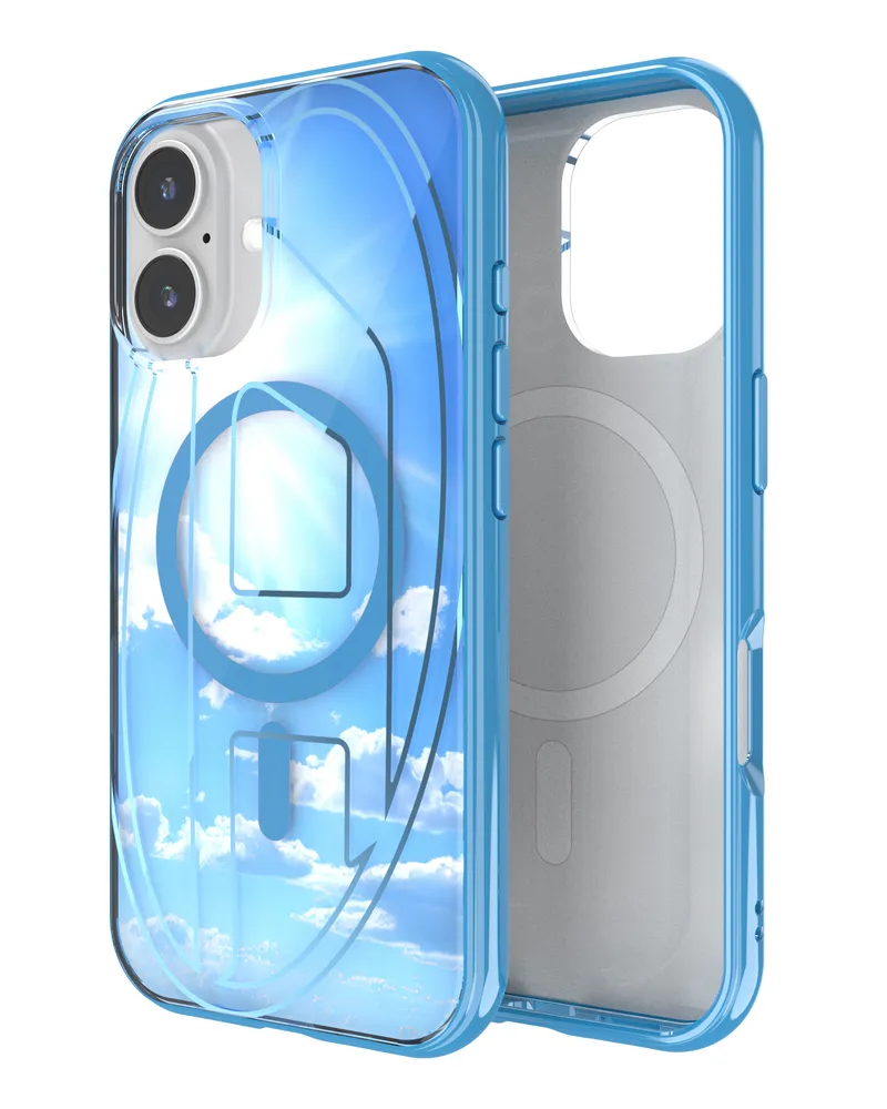 Diesel Oval D Hülle mit MagSafe iPhone 16 - Schutzhüllen - Unisex - Blau Blau