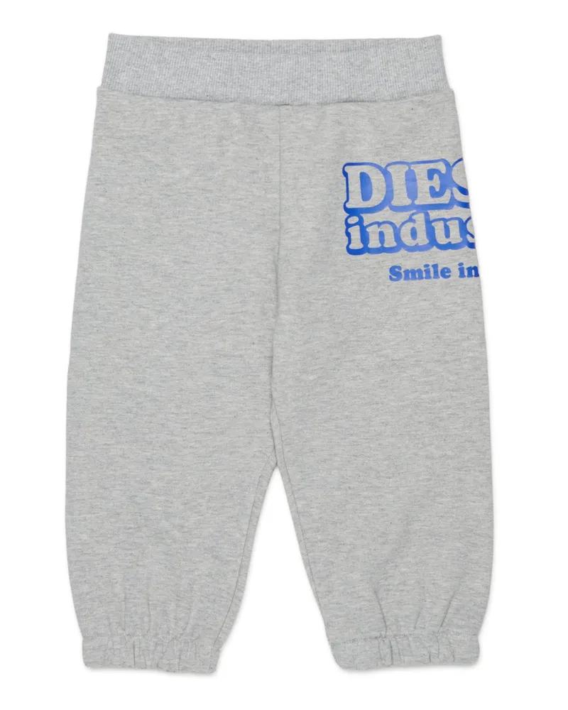 Diesel Sweatpants aus Baumwolle mit Diesel Industry Print - Hosen - Herren - Grau Grau