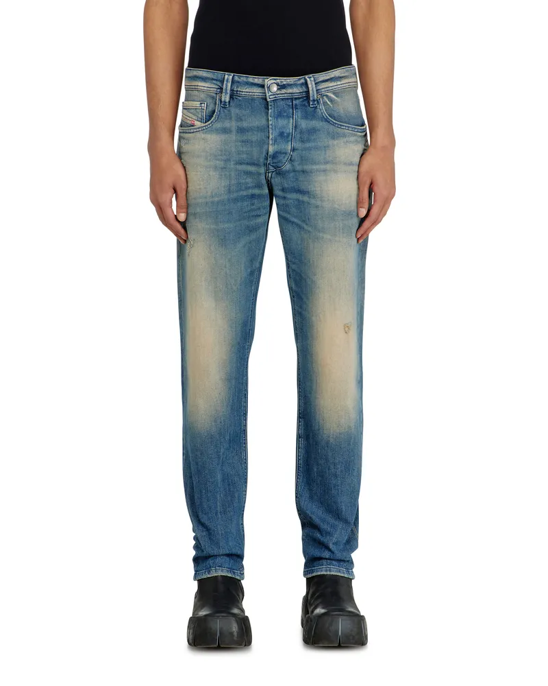 Diesel Regular Regular Waist 2030 D-Krooley Joggjeans, Dunkelblau, Elastischer Bund Blau