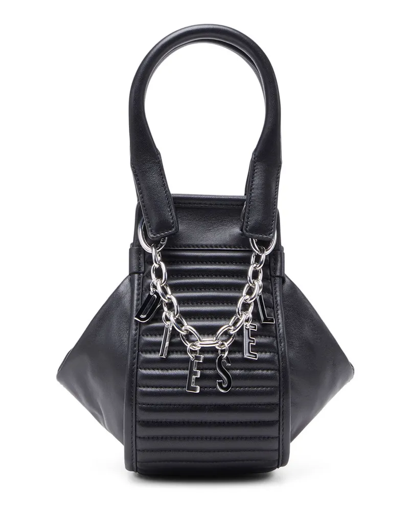 Diesel D-Vina-RR XS - Handtasche aus Leder - Handtaschen - Damen - Schwarz Schwarz