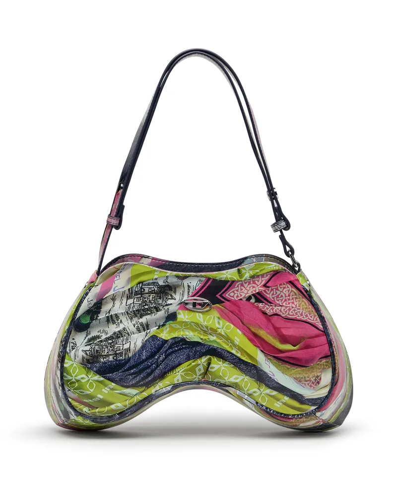 Diesel Play-Glänzende Schultertasche - Schultertaschen - Damen - Bunt Bunt