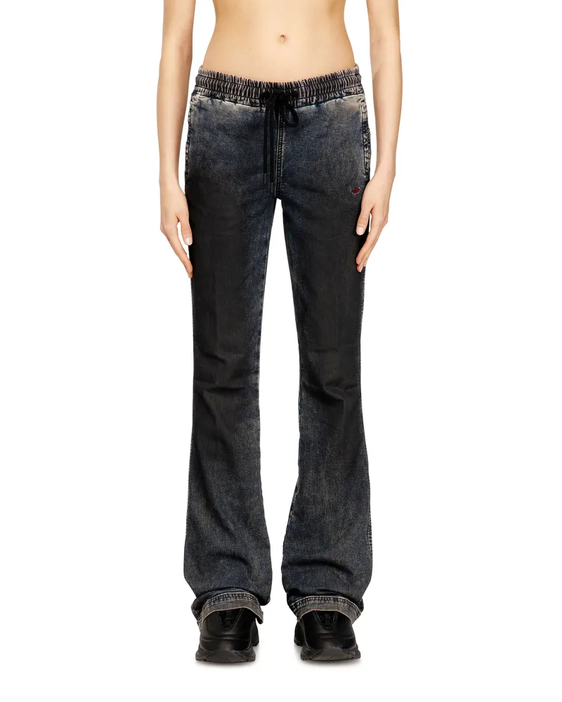 Diesel Bootcut Low Waist 2069 D-Ebbey Joggjeans, Dunkelblau, Elastischer Bund Blau
