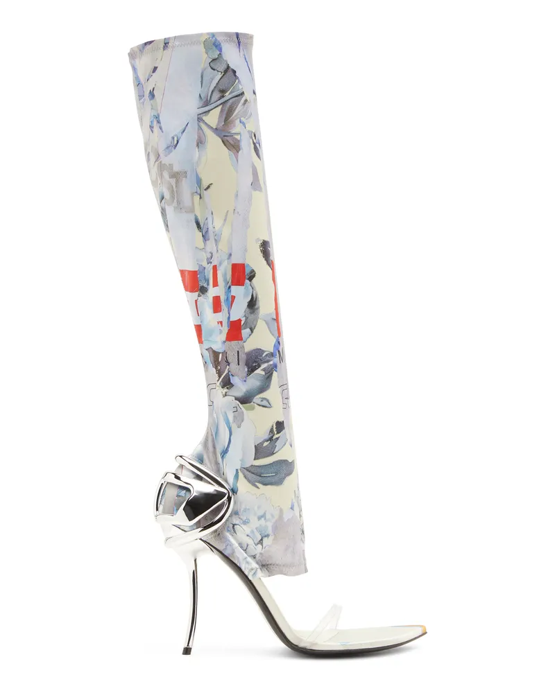Diesel D-Ten & Half-Hybridsandalen mit Grafik-Print - Stiefeletten - Damen - Bunt Bunt