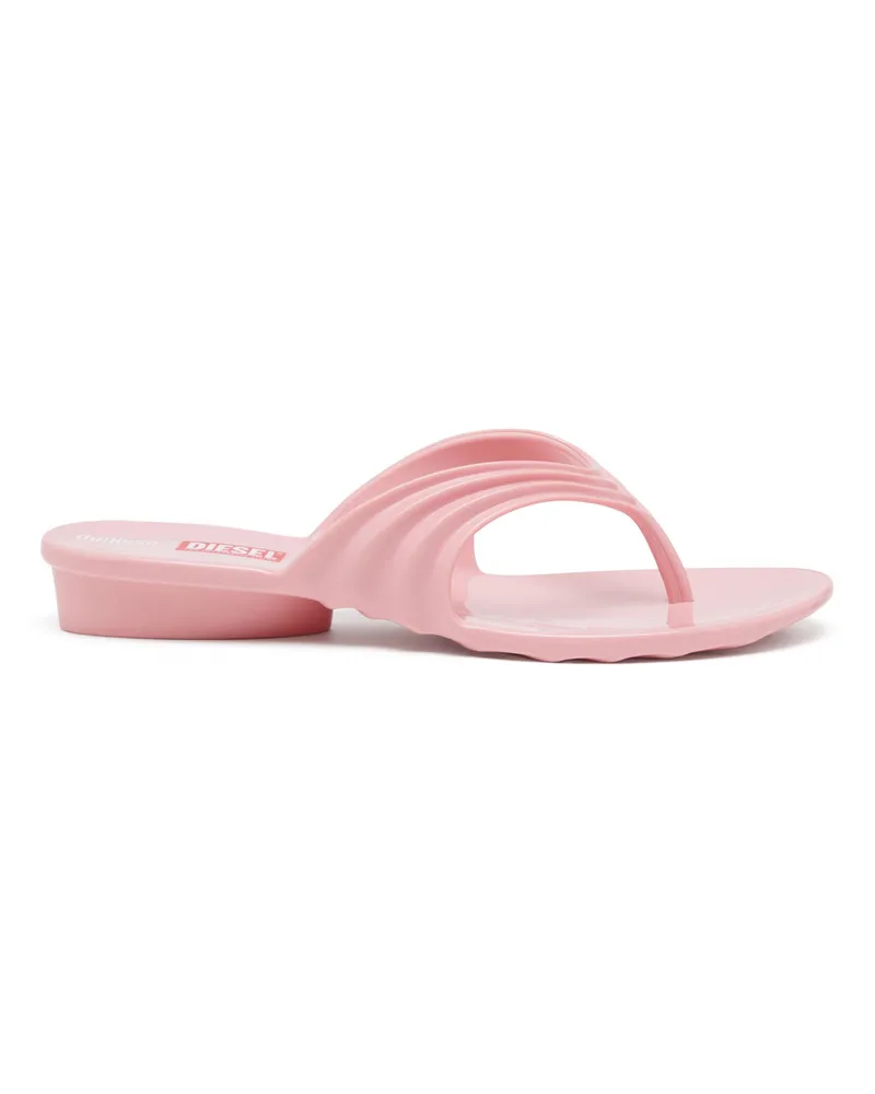 Diesel Künstlerisch gestaltete Flip-Flops aus Melflex - Sandalen - Damen - Rosa Rosa