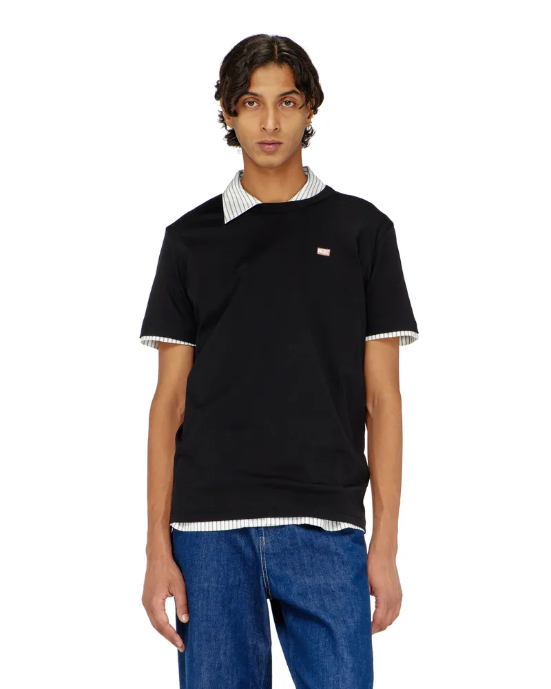 Diesel T-Shirts - Herren - Schwarz Schwarz