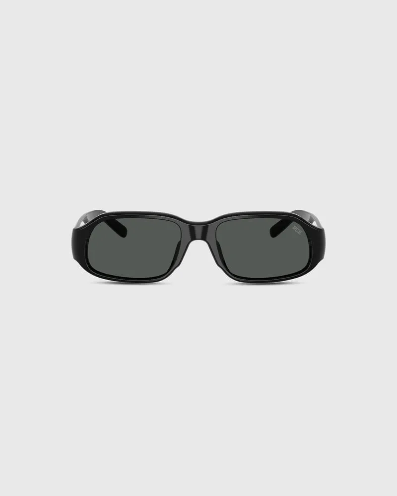 Diesel Rechteckige Sonnenbrille - Sonnenbrille - Unisex - Schwarz Schwarz