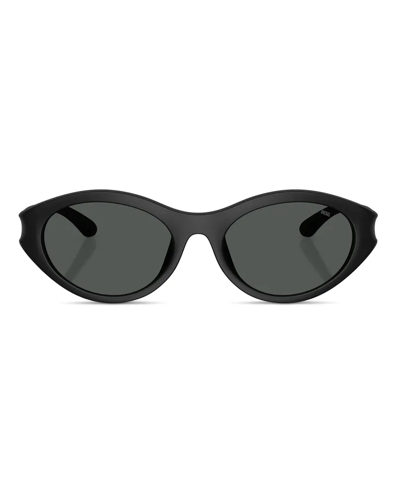Diesel Ovaler Modell Brille - Sonnenbrille - Unisex - Schwarz Schwarz