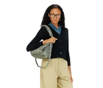Cardigan aus Wolle mit Cut-out-Logo - Strickwaren - Damen - Schwarz