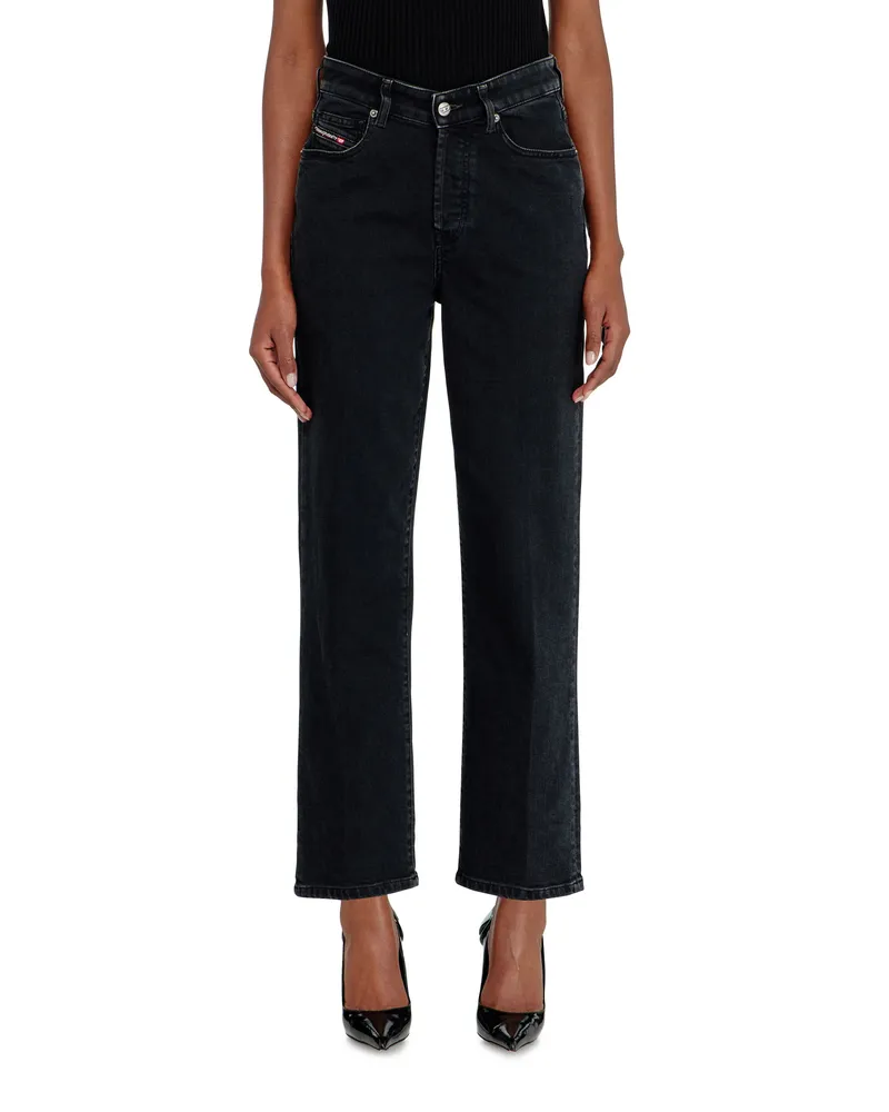 Diesel Regular Jeans - 1981 D-Went - Jeans - Damen - Schwarz Schwarz