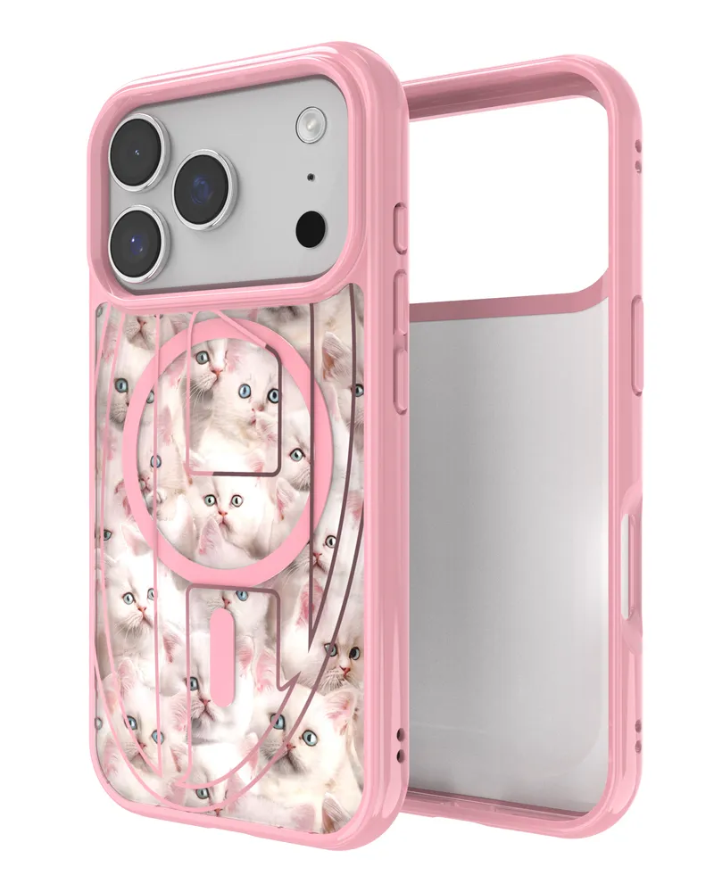 Diesel Oval D Cats Hülle mit Magsafe für iPhone 17 Pro - Schutzhüllen - Unisex - Rosa Rosa