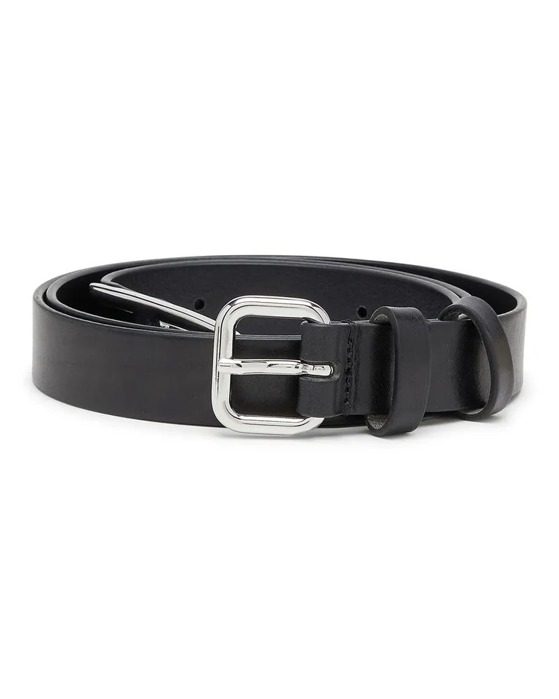 Diesel 2,4 cm Ledergürtel mit D-Spitze - Gürtel - Damen - Schwarz Schwarz