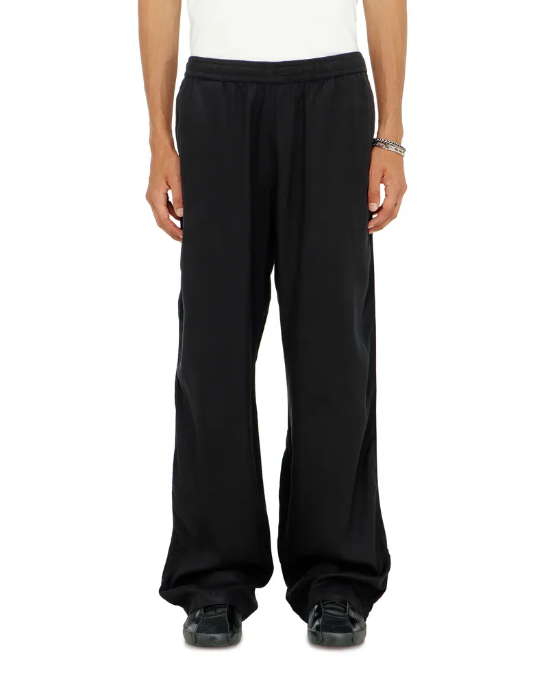 Diesel Hose mit Tunnelzug aus verblasstem Twill - Hosen - Herren - Schwarz Schwarz