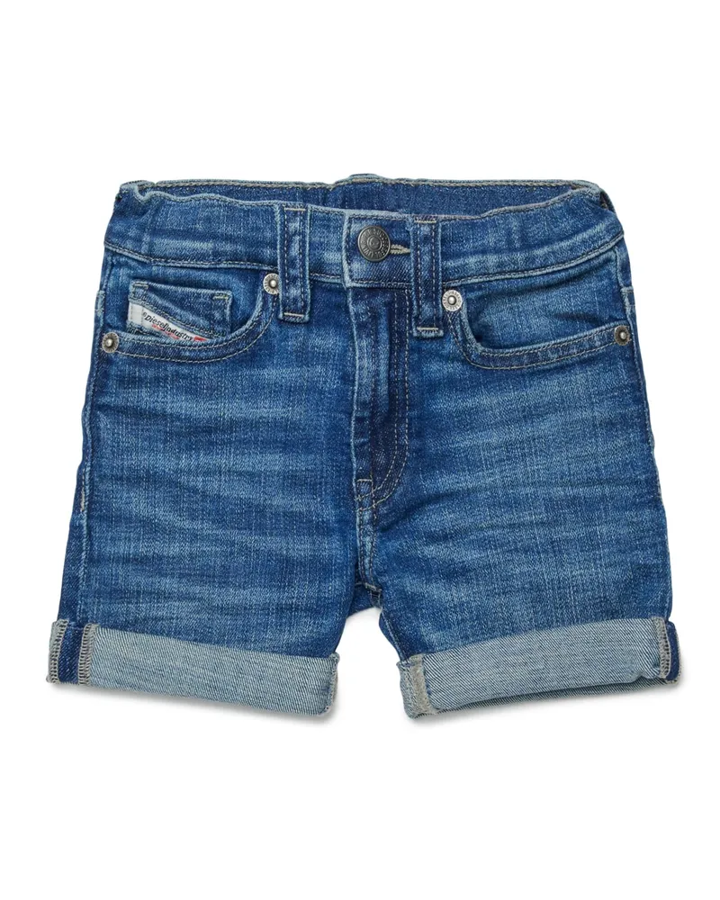 Diesel Denim-Shorts mit umgeschlagenen Säumen - Kurze Hosen - Unisex - Blau Blau