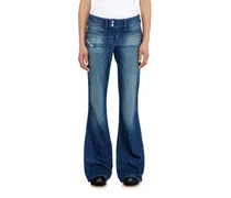 Bootcut Jeans Low Waist D-Hush, Dunkelblau, Reißverschluss