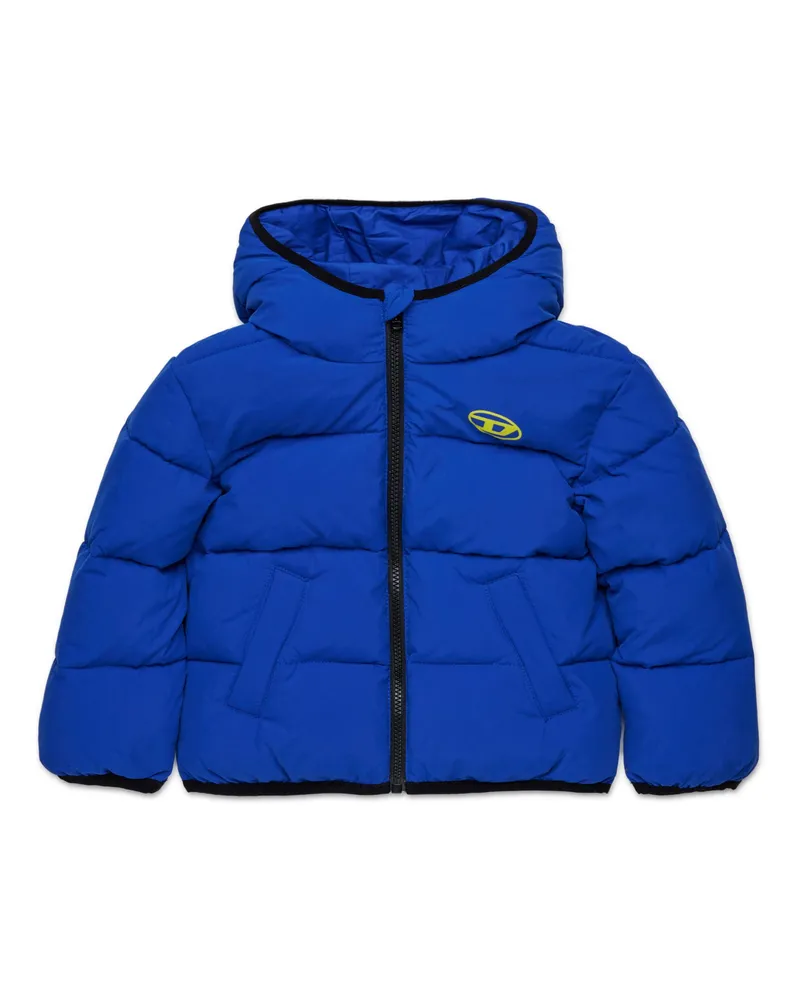 Diesel Nylonjacke mit Kapuze - Jacken - Unisex - Blau Blau