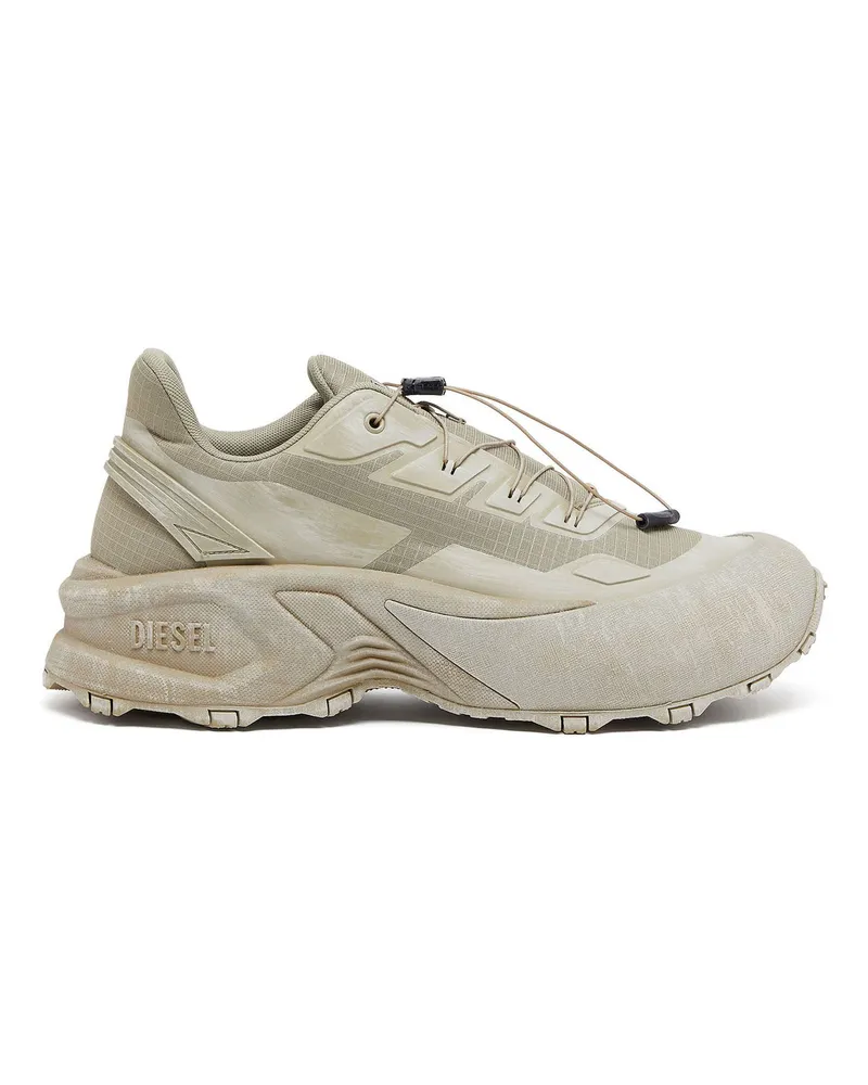 Diesel D-Cage-Distressed Chunky-Sneaker aus Ripstop - Sneakers - Herren - Grün Grün