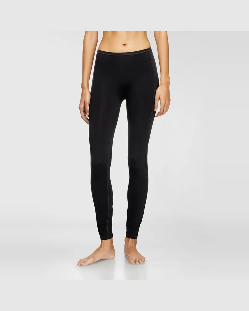 Diesel Nylon-Leggings mit ovalem Cut-out am Rücken - Hosen - Damen - Schwarz Schwarz