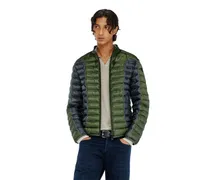 Biker-Pufferjacke mit Colour-Block-Design - Winterjacken - Herren - Bunt