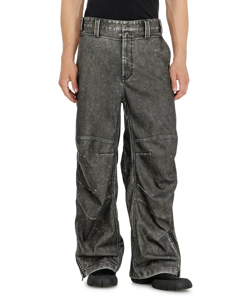 Diesel Hose aus Material mit distressed-Effekt - Hosen - Herren - Grau Grau