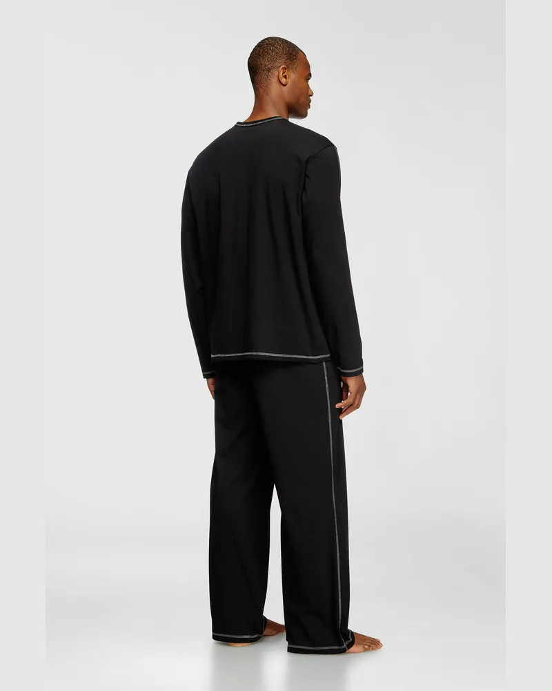 Diesel Pyjamas aus Baumwolljersey - Pyjamas - Herren - Schwarz Schwarz