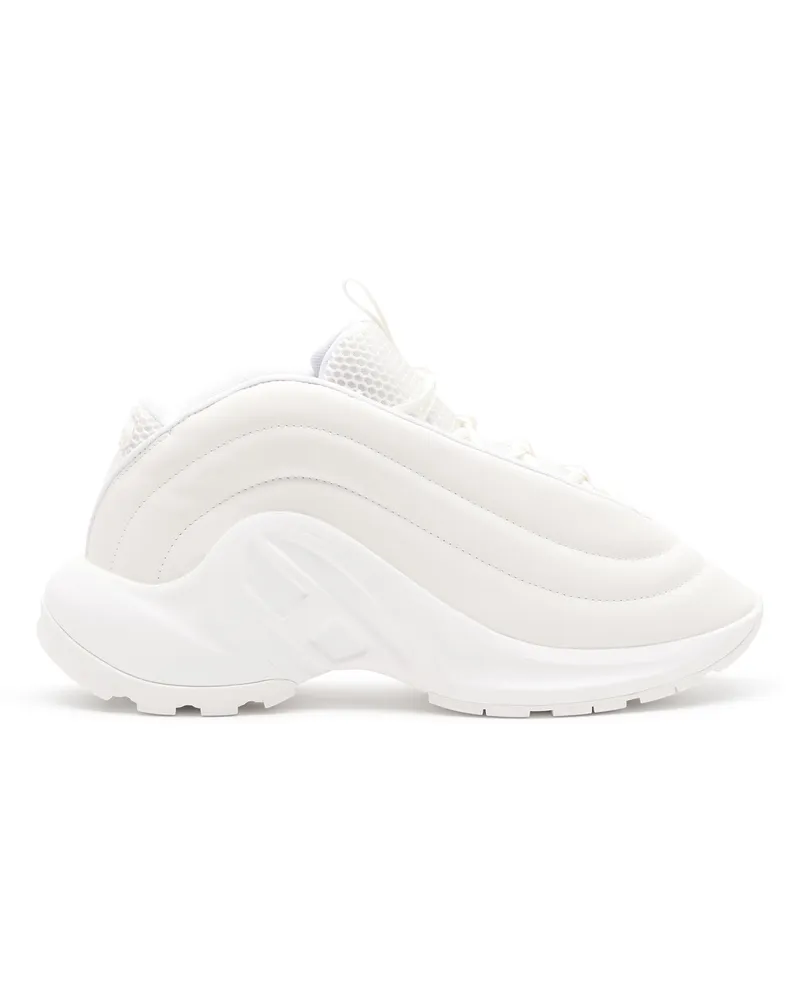 Diesel S-D-Runner X-Schlupfsneakers mit mattem Oval D-Spann - Sneakers - Unisex - Weiss Weiss
