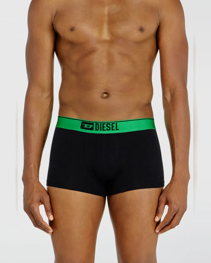 Diesel 3er-Pack Boxershorts mit Metallic-Bund - Boxershorts - Herren - Schwarz Schwarz