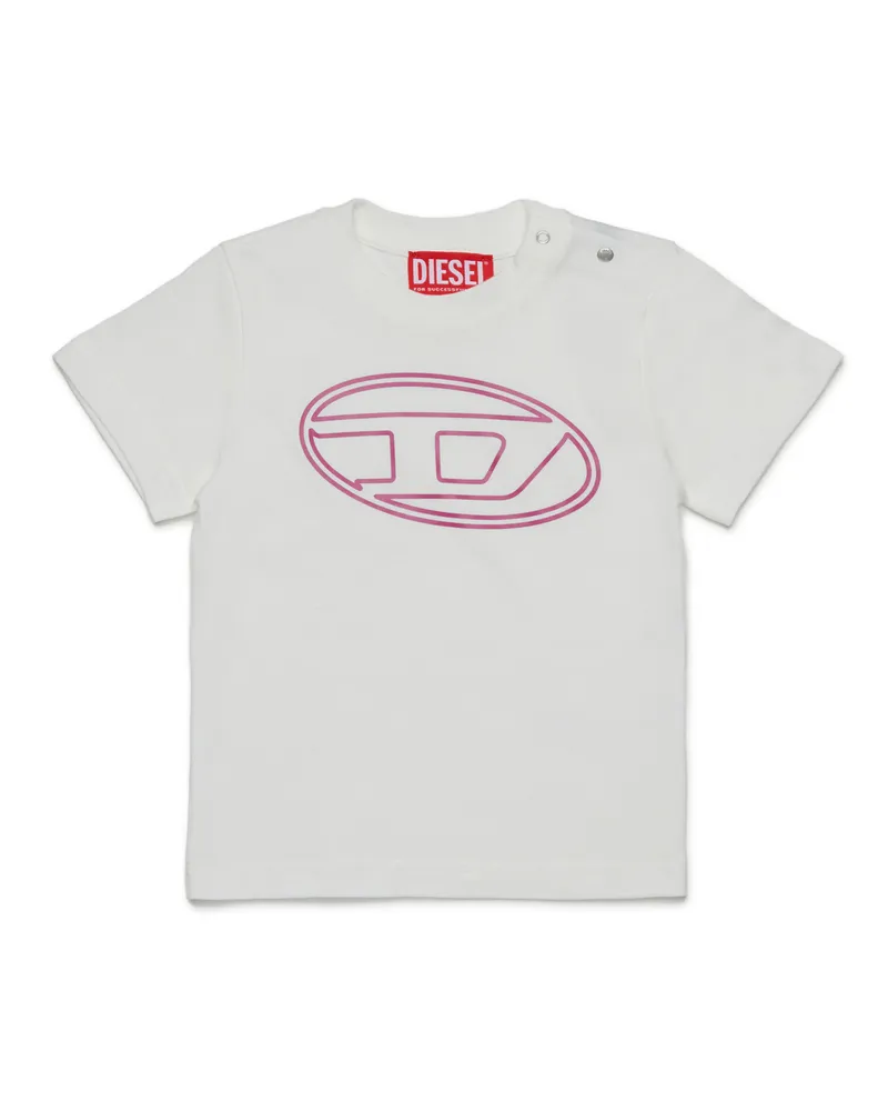 Diesel Baumwoll-T-Shirt mit Logo - T-Shirts und Tops - Unisex - Bunt Bunt
