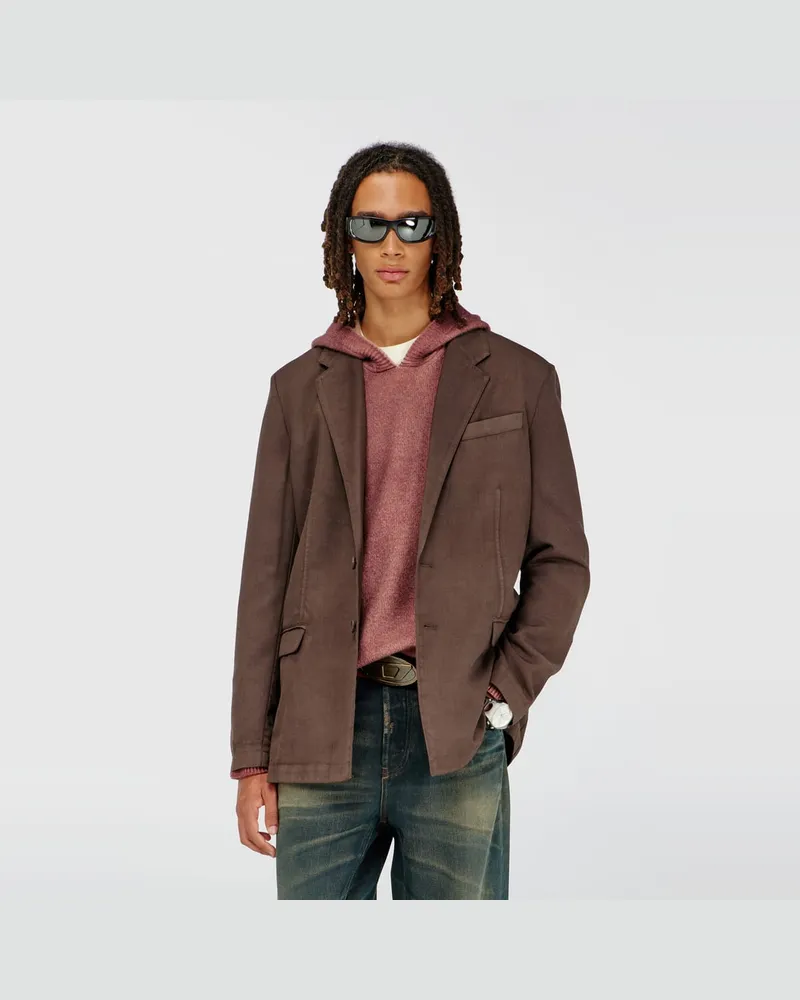 Diesel Blazer aus stretchwolle - Jacken - Herren - Braun Braun