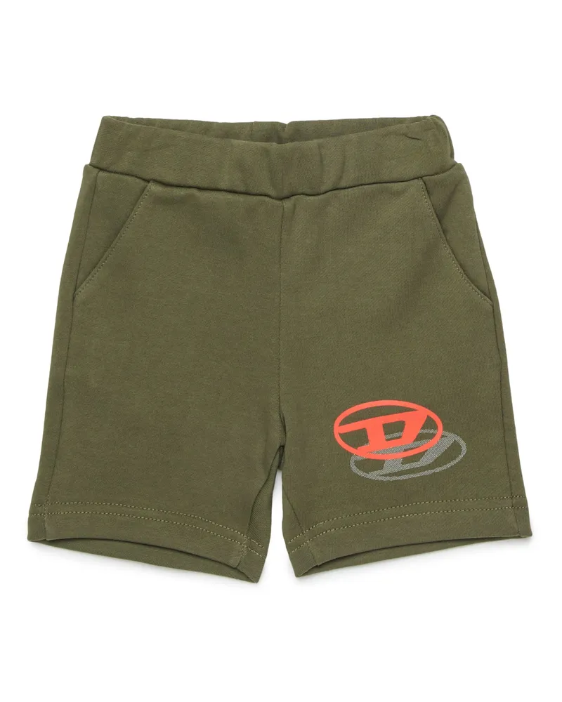 Diesel Sweatshorts mit Oval-D-Print - Kurze Hosen - Herren - Grün Grün