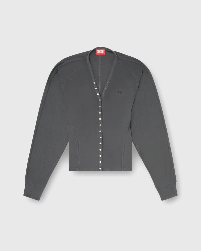 Diesel Cardigan-Top aus Tencel-Mix mit Fledermausärmeln - Oberteile - Damen - Grau Grau