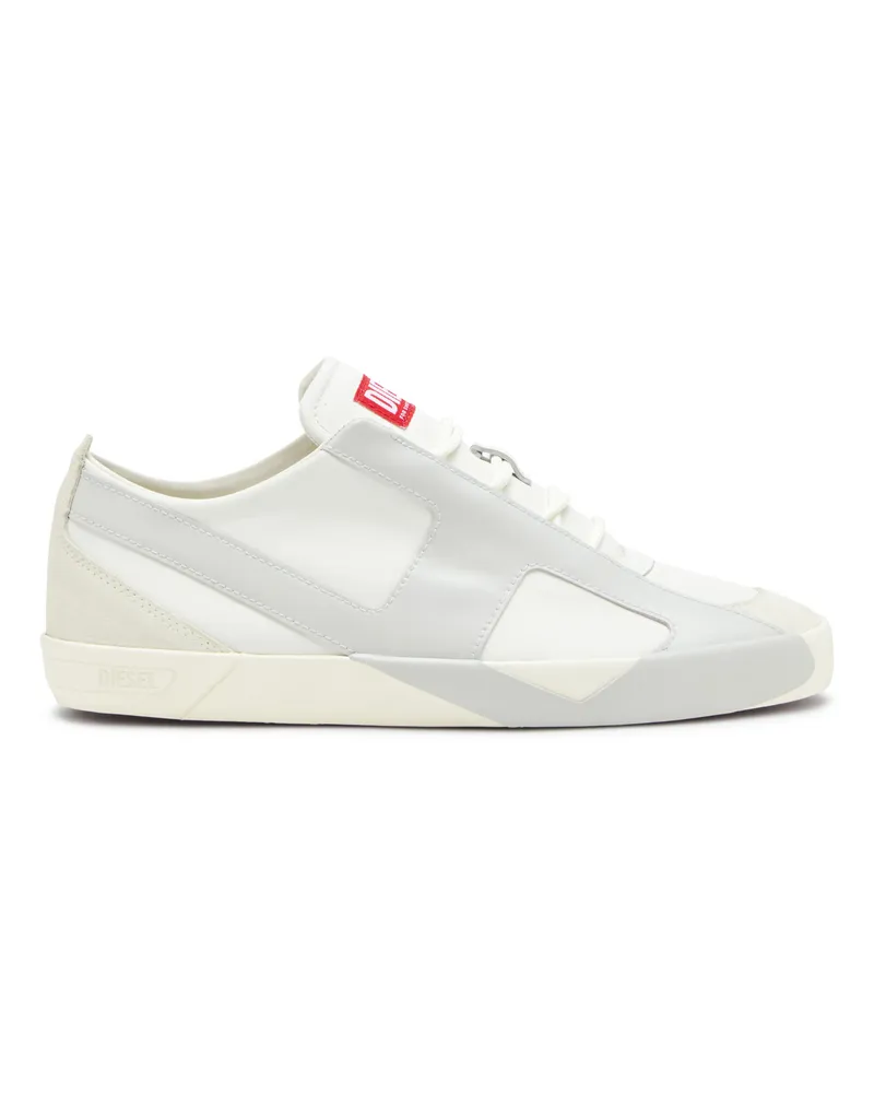 Diesel S-Slante-D-Sneaker aus Wildleder und Leder mit D-Logo - Sneakers - Herren - Bunt Bunt