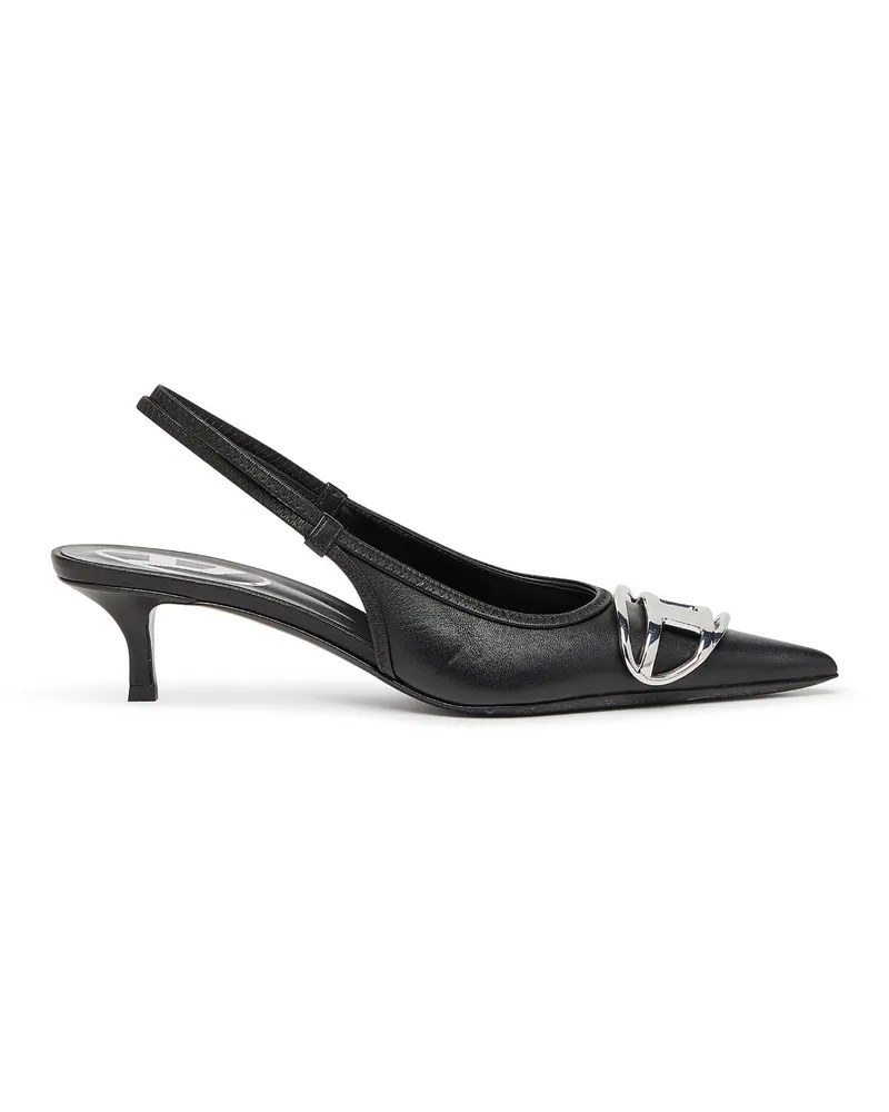 Diesel D-Venus-Slingback-Pumps aus Nappa-Leder - Pumps - Damen - Schwarz Schwarz