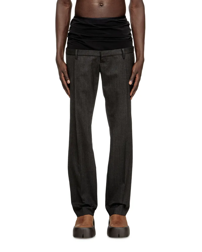 Diesel Hose aus Wolle mit Stretch-Bund - Hosen - Herren - Grau Grau