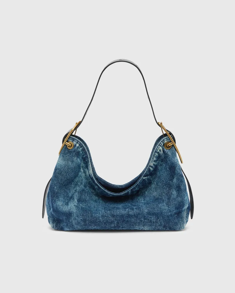 Diesel D-Line-Denim Schultertasche - Schultertaschen - Damen - Blau Blau