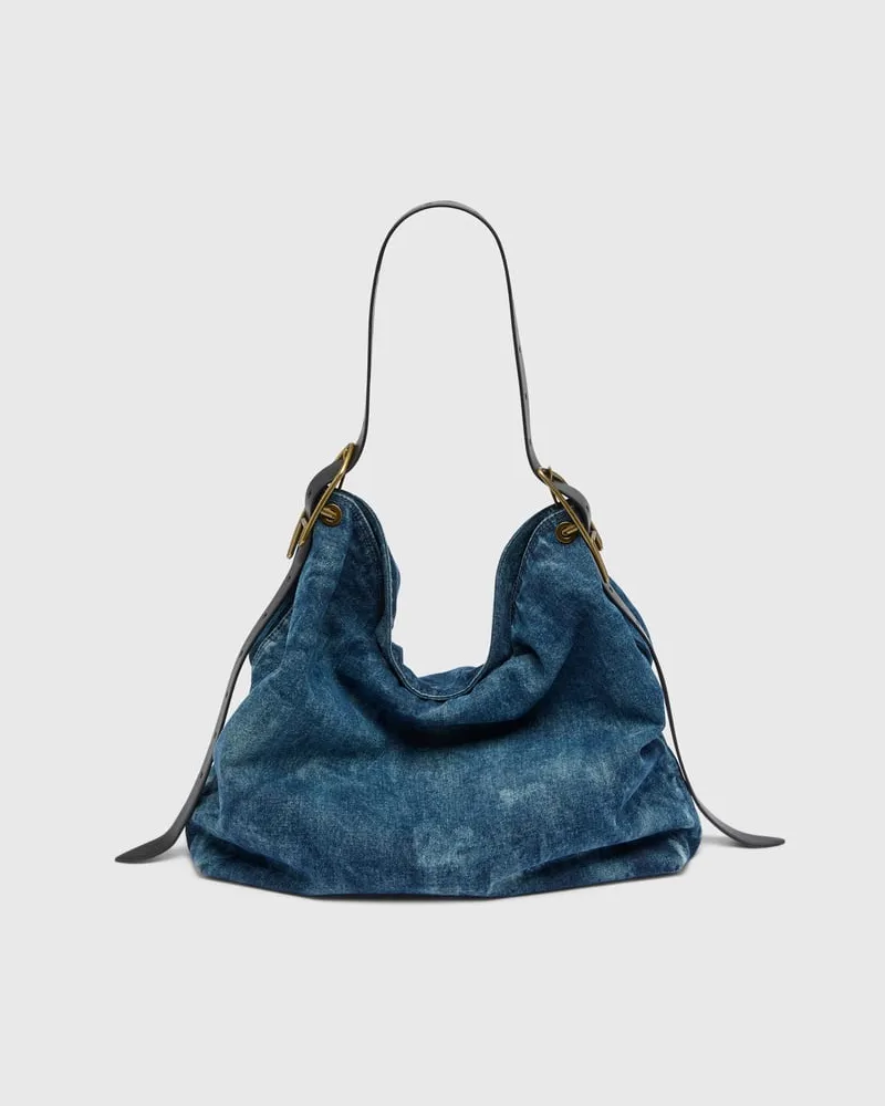 Diesel D-Line-Denim Hobo-Tasche - Schultertaschen - Damen - Blau Blau