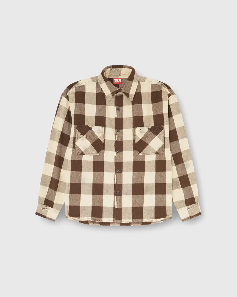 Diesel Karohemd mit distressed-Effekt - Hemden - Herren - Bunt Bunt