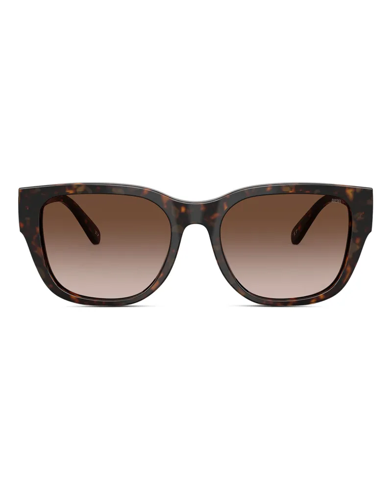 Diesel Quadratische Sonnenbrillen - Sonnenbrille - Unisex - Braun Braun