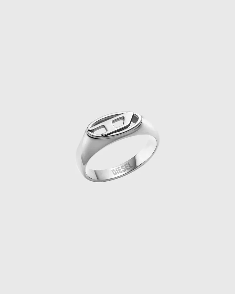 Diesel Siegelring aus Edelstahl - Ringe - Unisex - Silber Silber