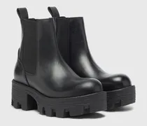 D-Hammer - Chelsea Boots aus Leder mit Profilsohle - Stiefel - Damen - Schwarz